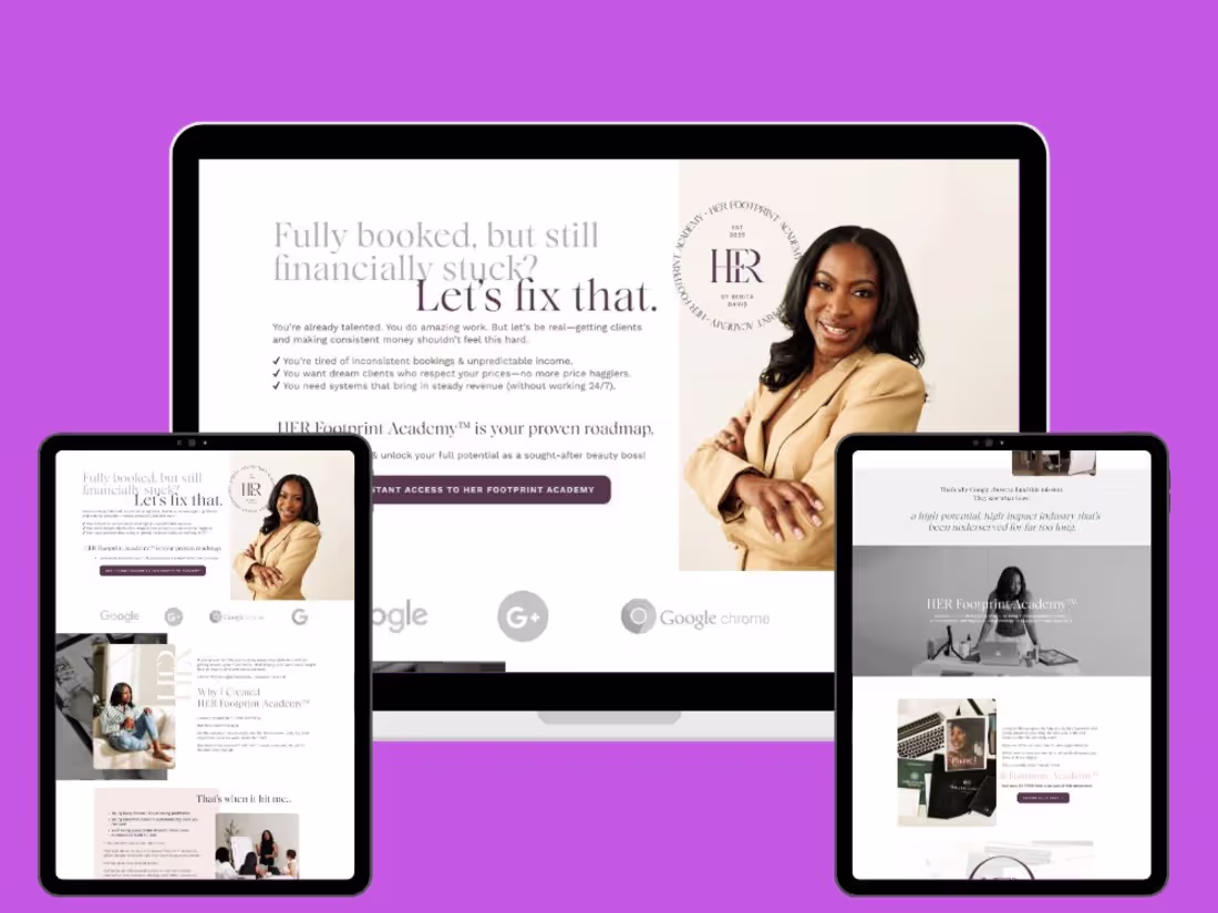 Cover image for Kajabi Landing Page Design for Beauty Brand