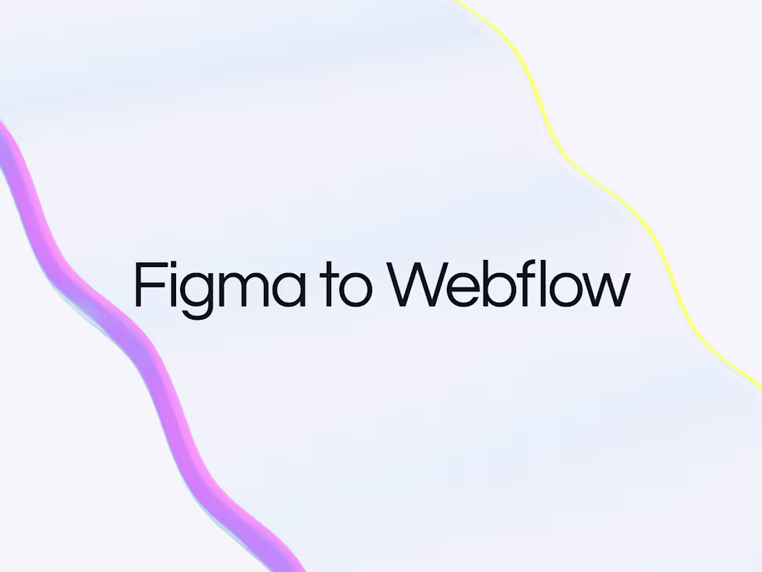 Cover image for Figma to Webflow