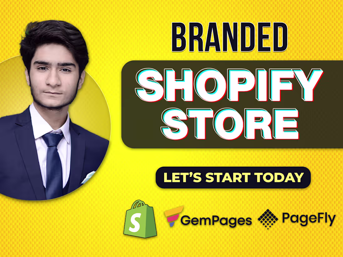 Cover image for Branded Shopify store setup by expert
