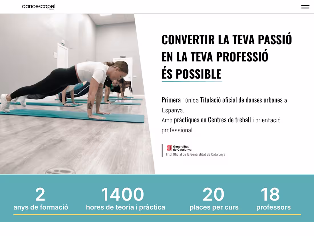 Cover image for Dancescape Studios - La teva escola de dansa a Lleida