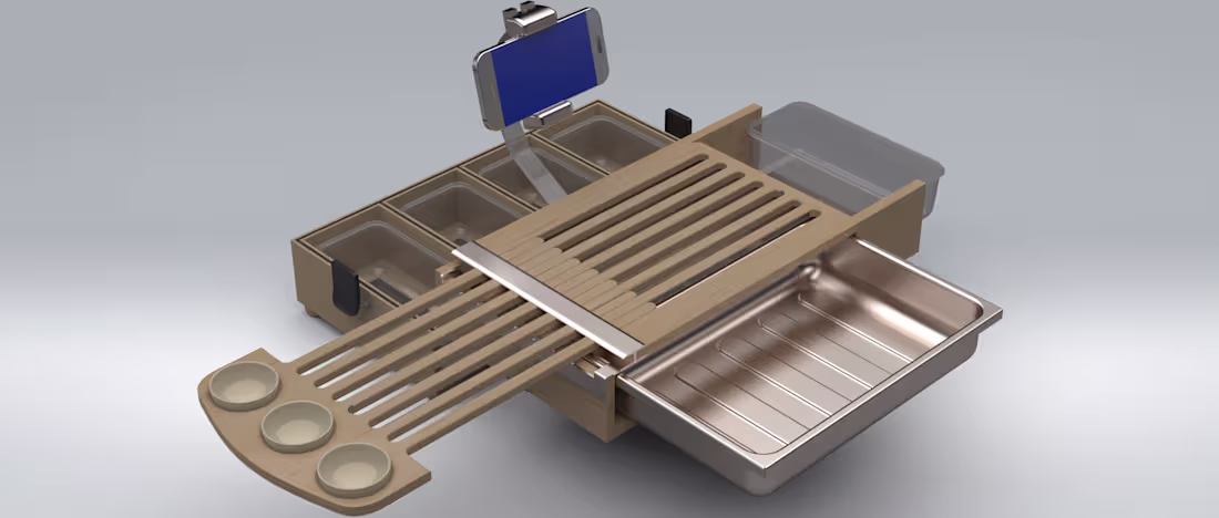 Cover image for kitchen prep station