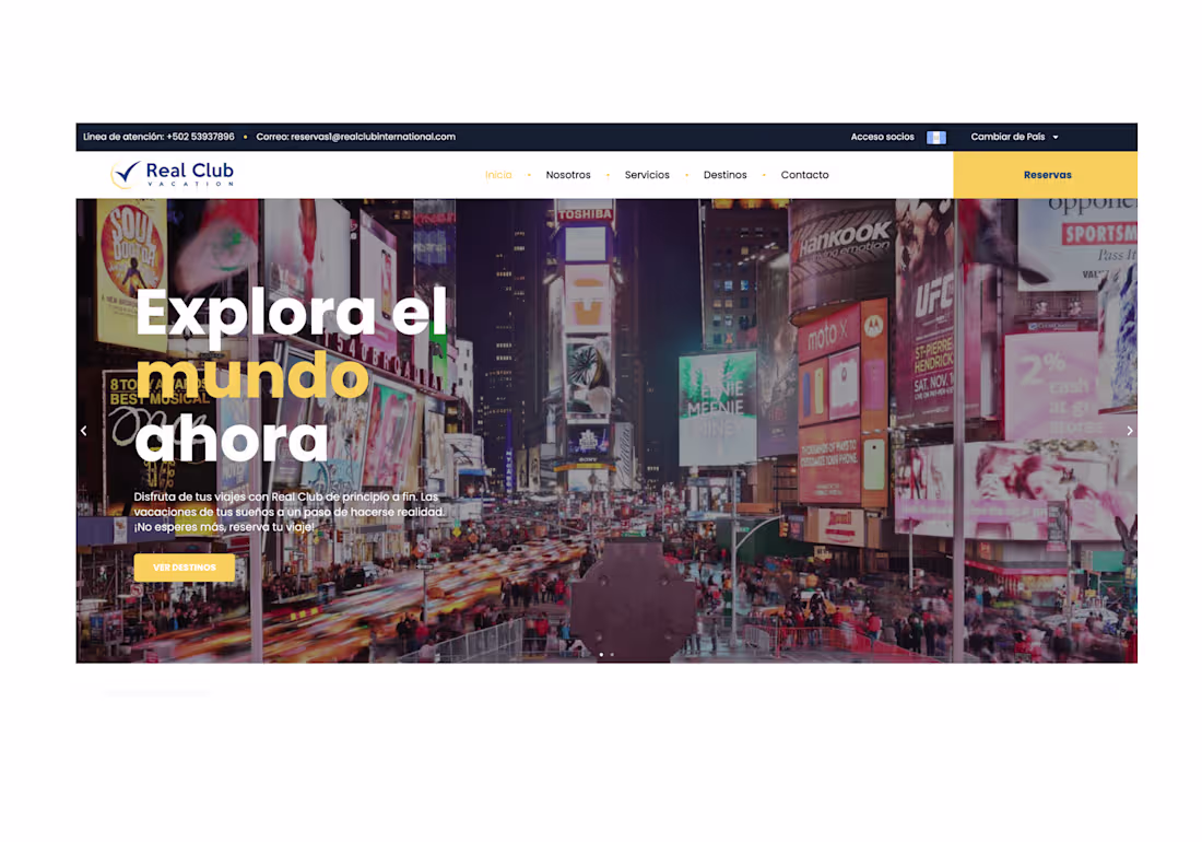 Cover image for Travel agency website (quotes and services)