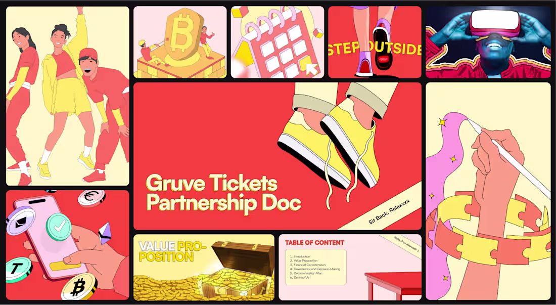 Cover image for Pitch Deck Design (Gruve Tickets)