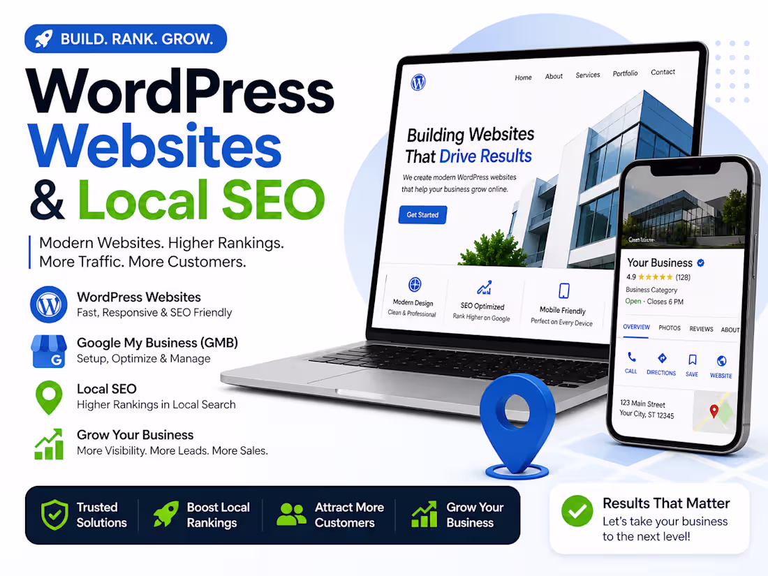 Cover image for WordPress Website + Local SEO (GMB Optimization)