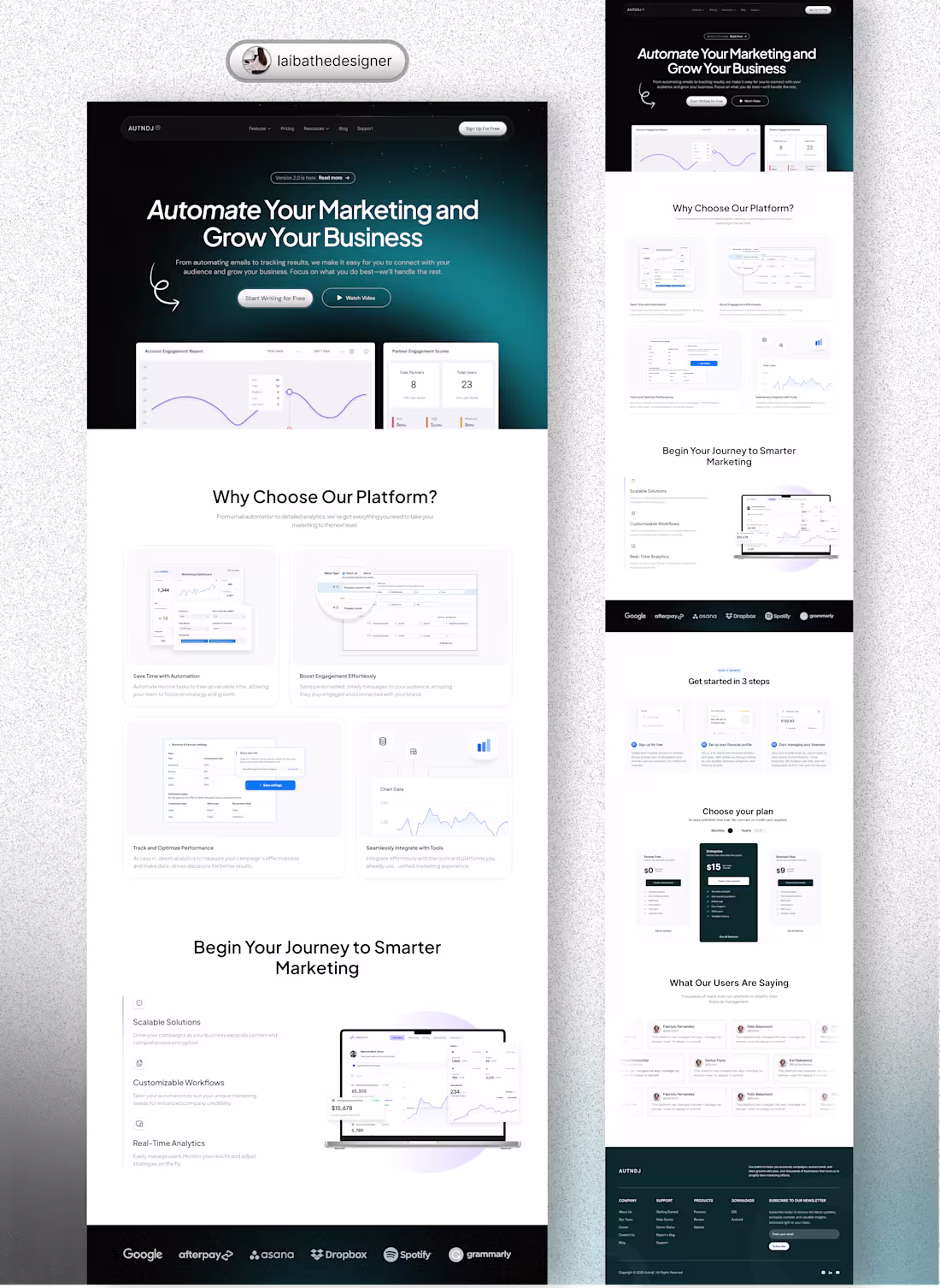Cover image for Designed this Marketing Automation Website 🚀 How is it?