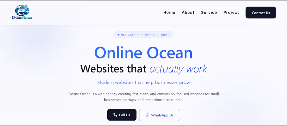 Cover image for Modern Agency Website (Responsive Web