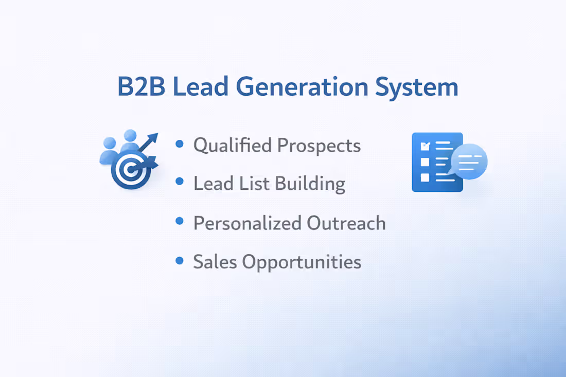 Cover image for B2B Lead Generation System for Agencies & Consultants