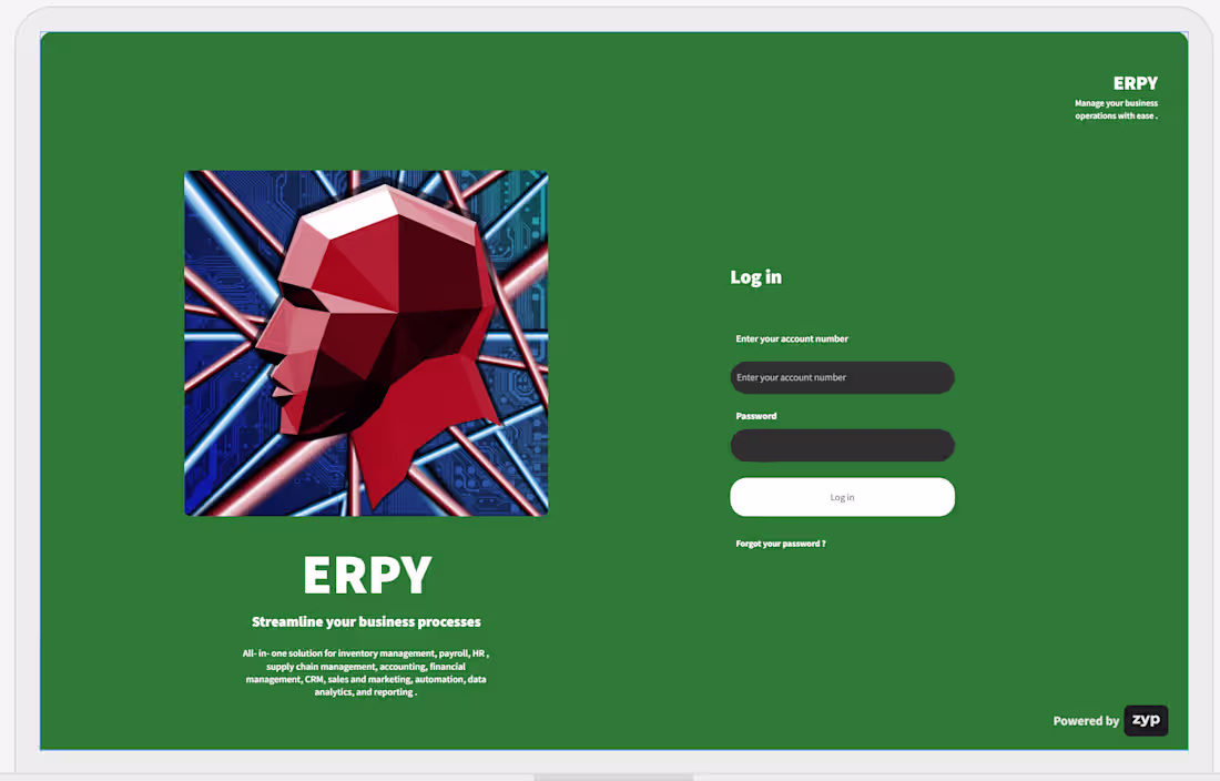 Cover image for Custom ERP System for Streamlining Industry Operations