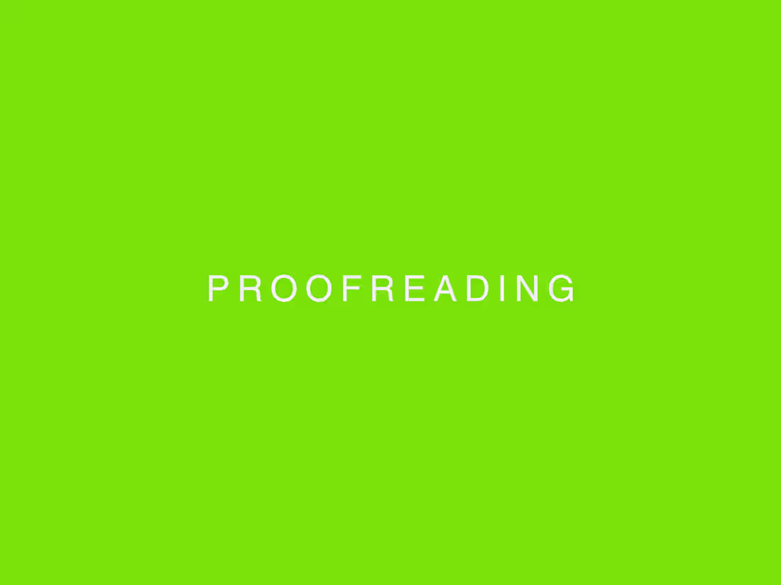 Cover image for Proofreading