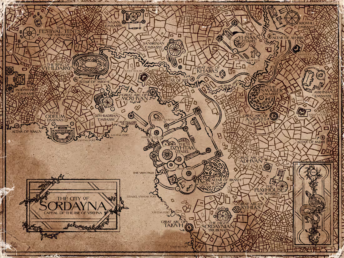 Cover image for Book Map (City) — Sordayna