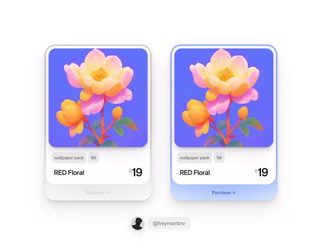 Cover image for Product cards from a month ago.