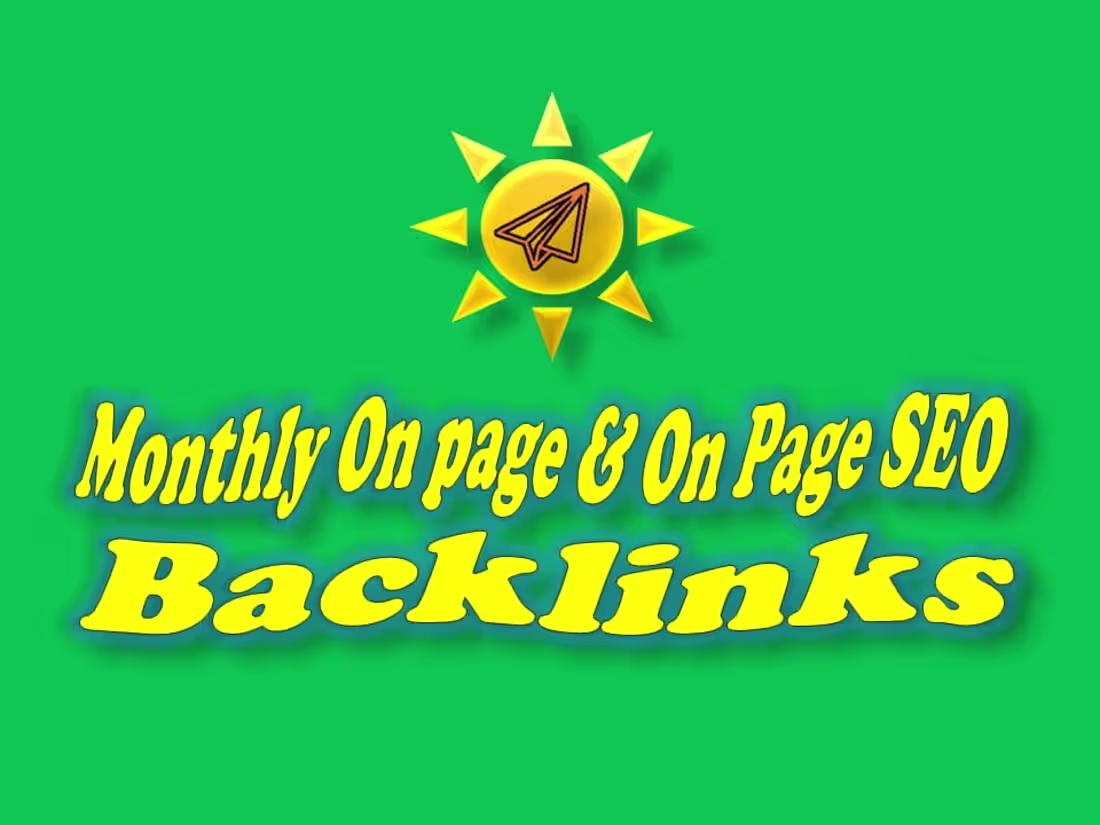 Cover image for Monthly On page & Off page an SEO | Backlinks