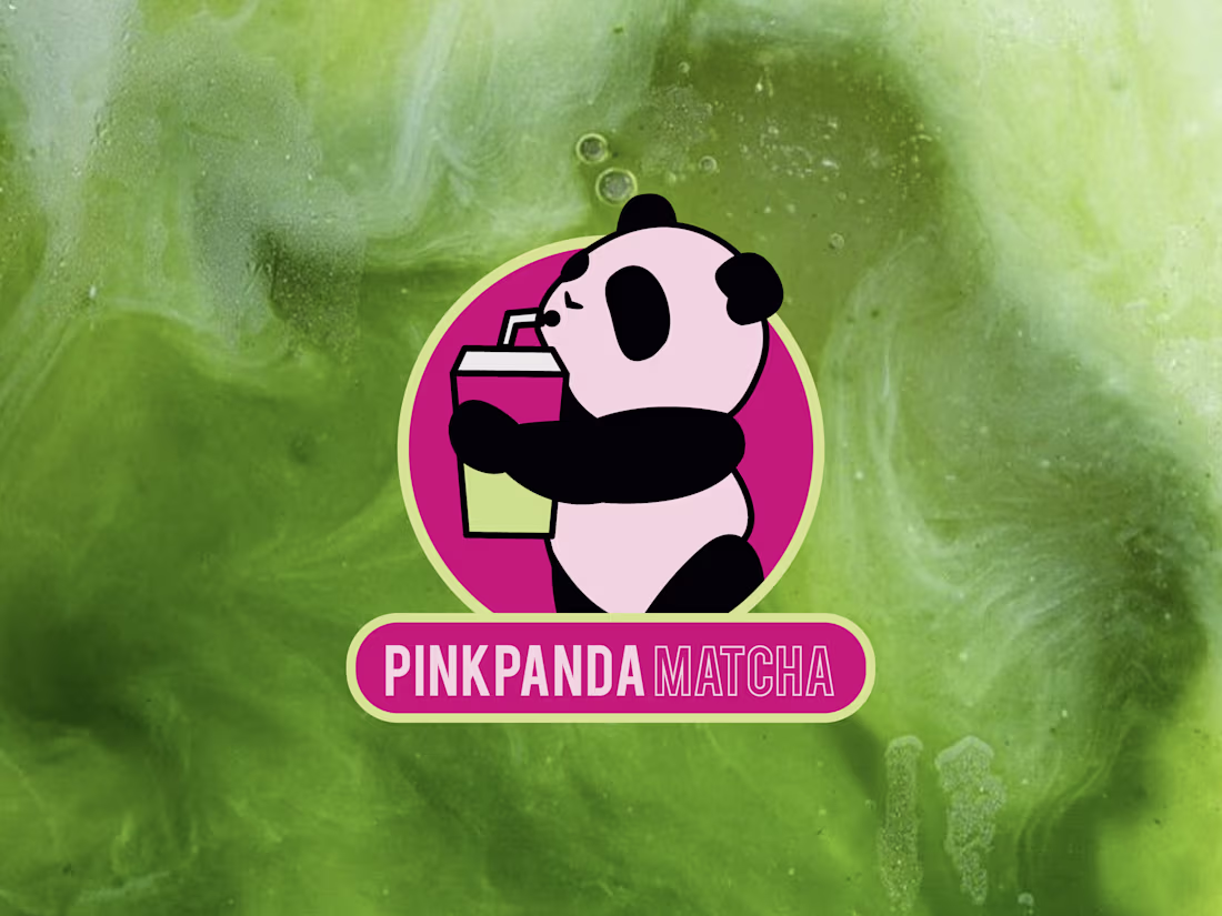 Cover image for Brand Identity Development for Pink Panda Matcha