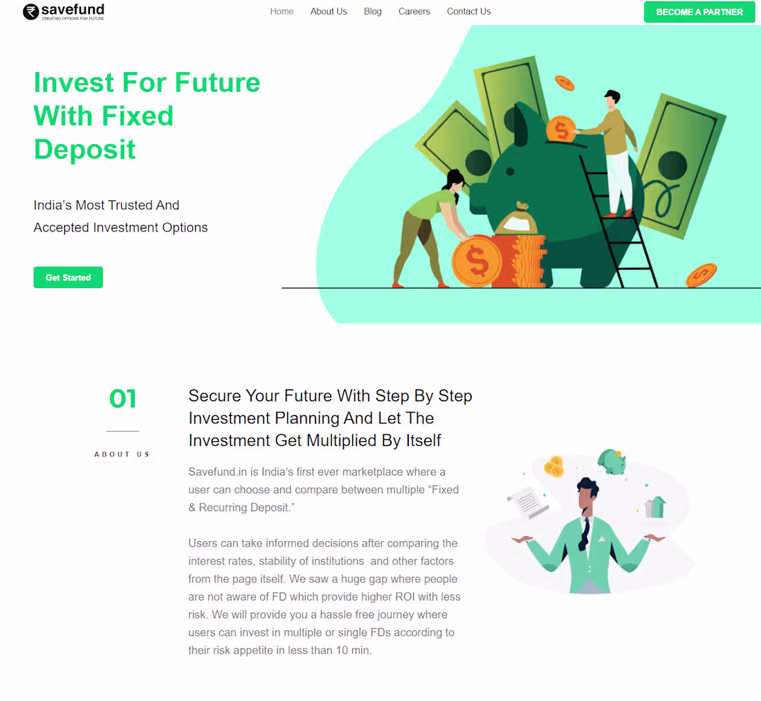 Cover image for Savefund - Finance Startup