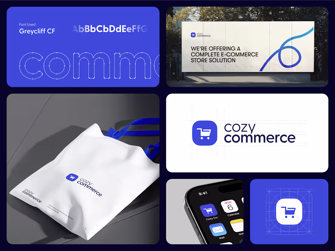 Cover image for Cozy Commerce – Modern E-commerce Brand Identity