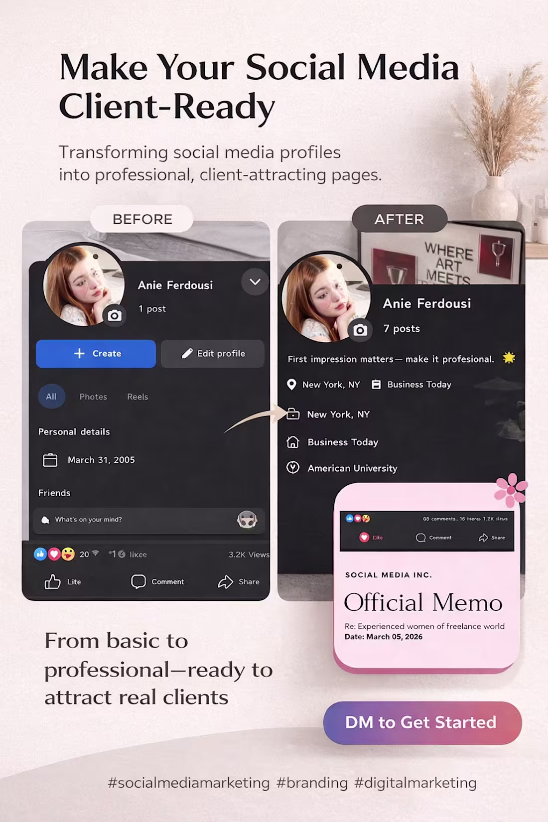 Cover image for Make your social media look