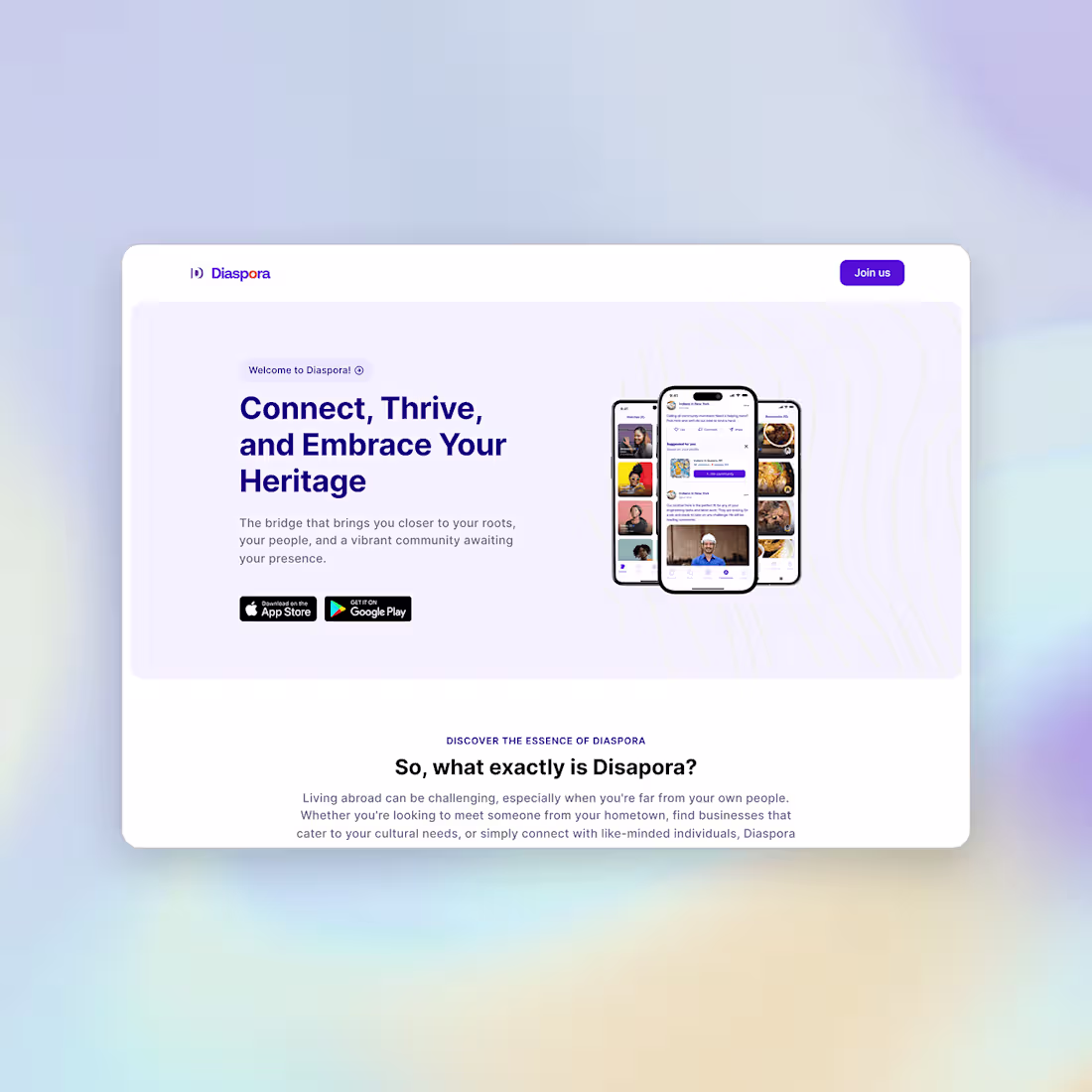 Cover image for Diaspora Website Design