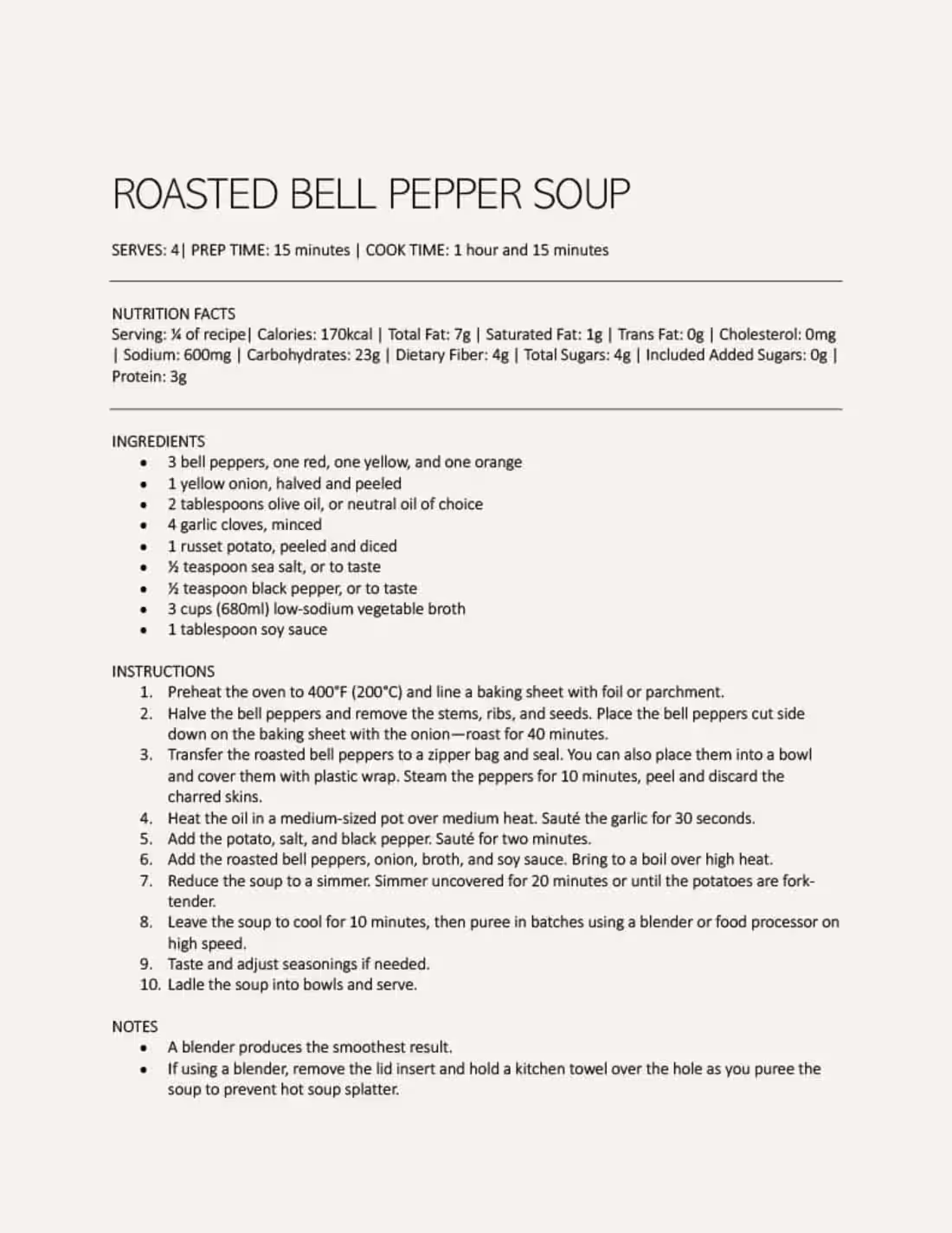 Cover image for Pureed Soups for Fall