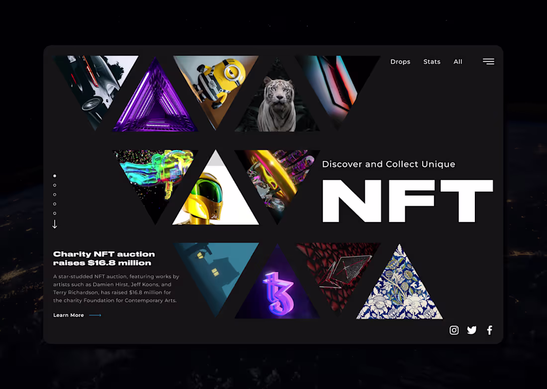 Cover image for NFT website design | Behance