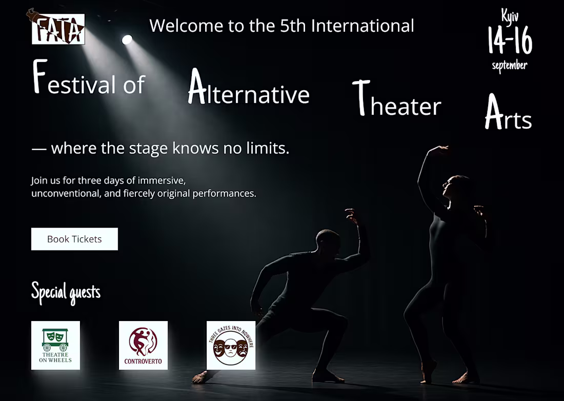 Cover image for Festival Website – 2-Screen Landing Page in 2 Days