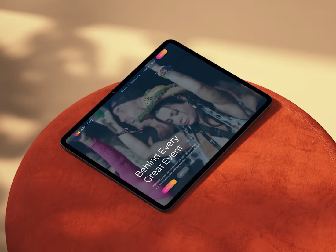 Cover image for WRSTBND | A digital presence that powers live experiences