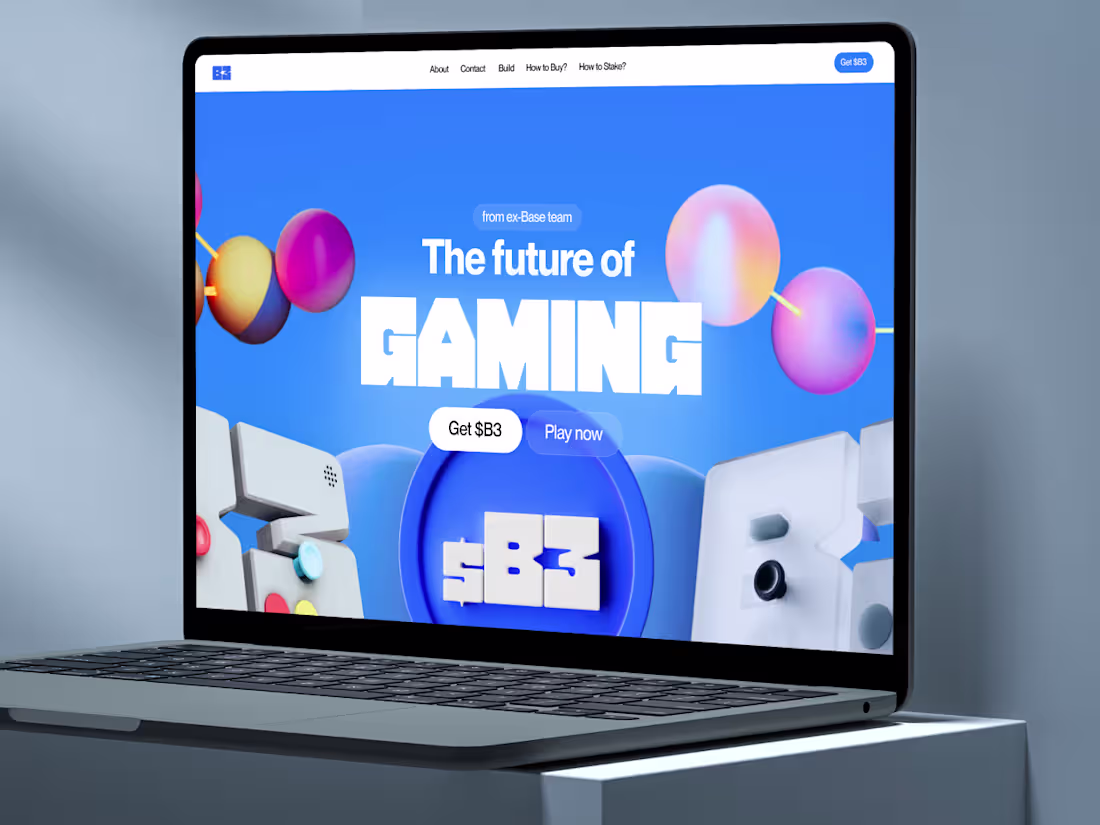 Cover image for B3.FUN - Landing Page & Framer Development 