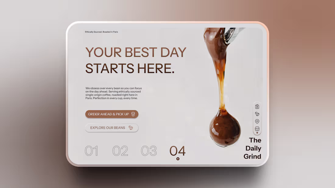 Cover image for I really need a coffee, buti made this hero design for The D...