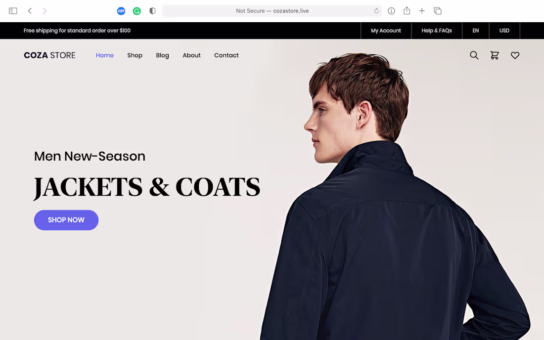 Cover image for Coza Store

This is a test