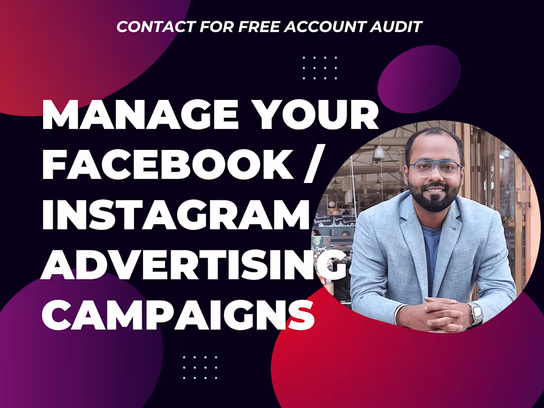 Cover image for Our agency will run Facebook ads, Instagram ads remarketing ads