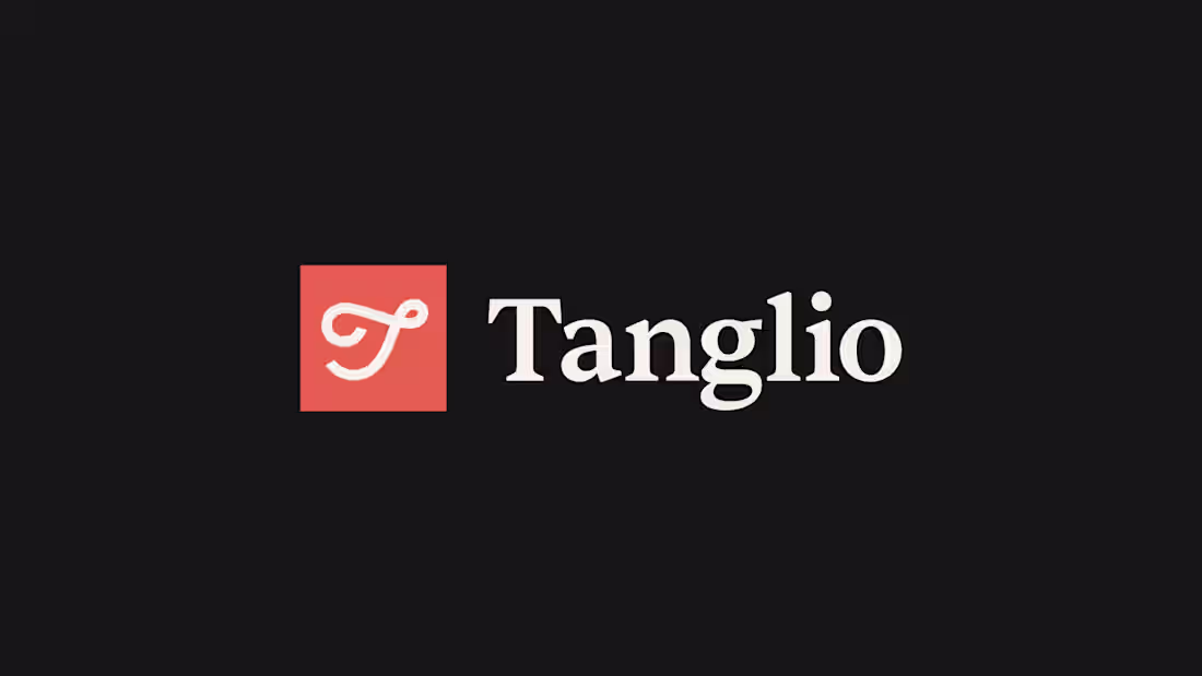 Cover image for Logo mark designed for Tanglio, a new app focused on helping...