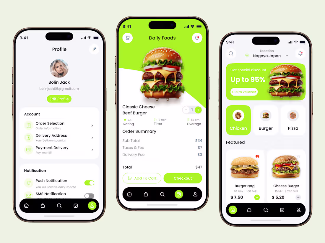 Cover image for Food Delivery Mobile App UI/UX Design