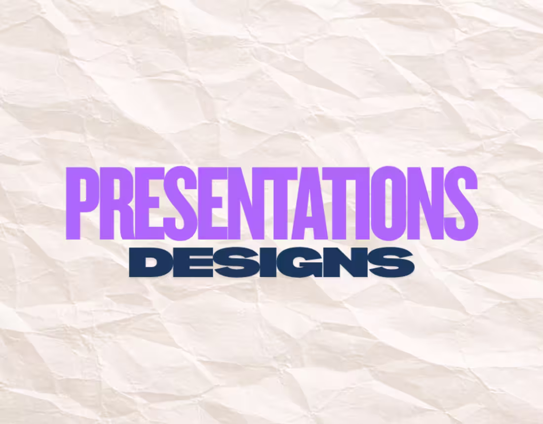 Cover image for Presentation Design [Portfolio Pieces]