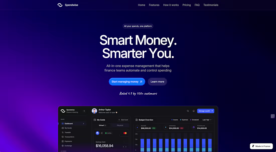 Cover image for Landing page template