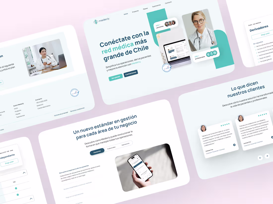 Cover image for Medecly Landing Page Redesign