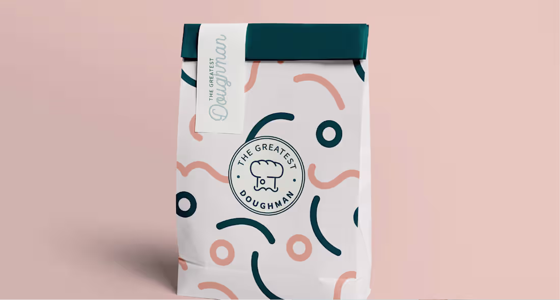 Cover image for The greatest doughman - minimal & fun bakery branding 