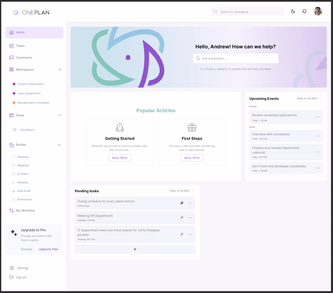 Cover image for Mobile Budgeting and Financial App - OnePlan