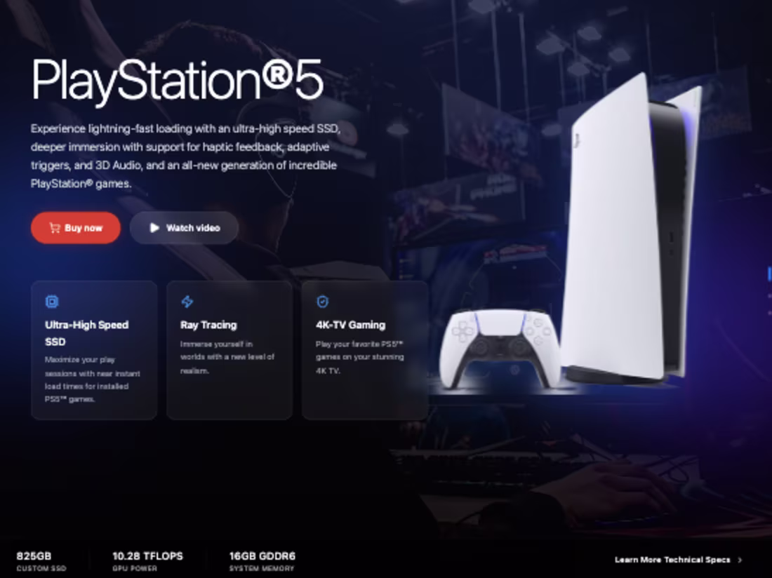 Cover image for Design and development of a PS5-themed platform created with...