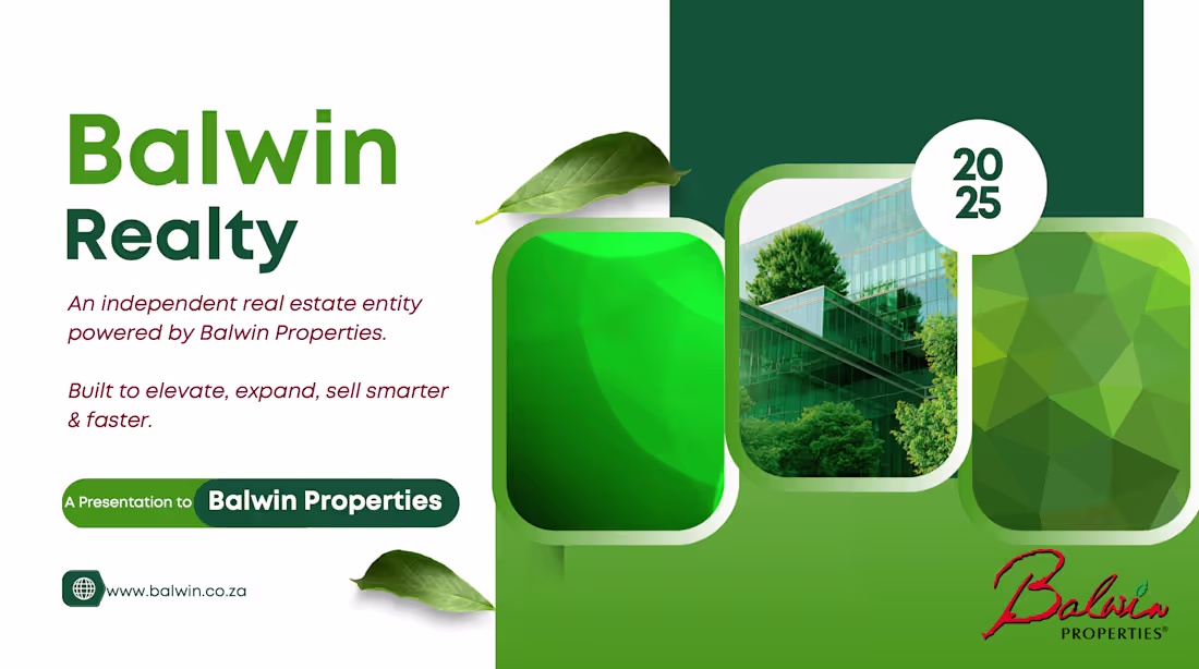 Cover image for Professional Pitch Deck Design for South African Real Estate