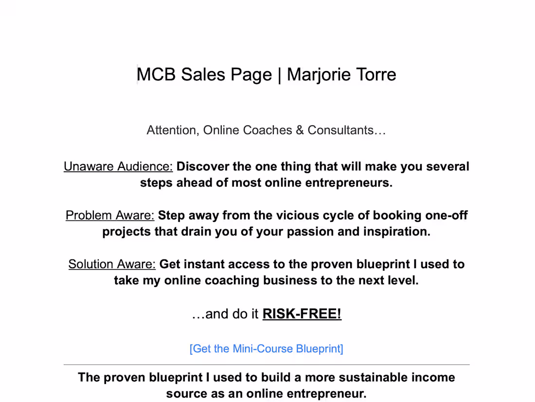 Cover image for MCB Sales Page