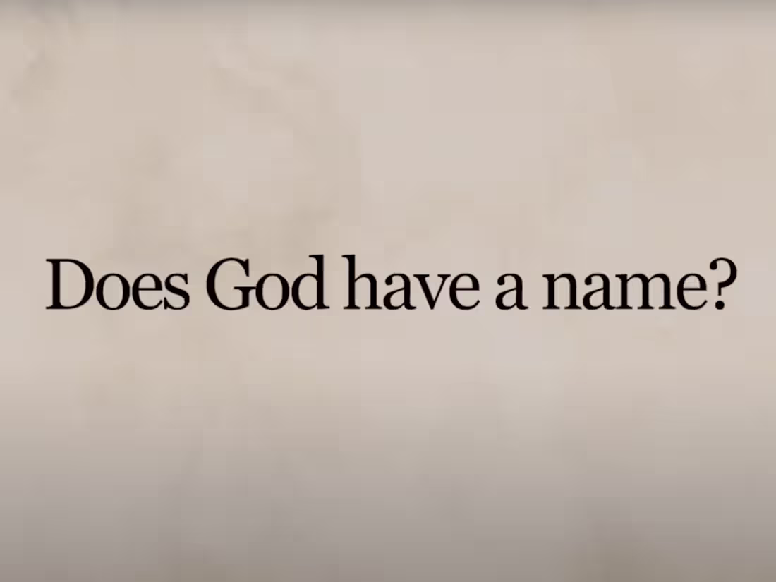 Cover image for Does God have a name?