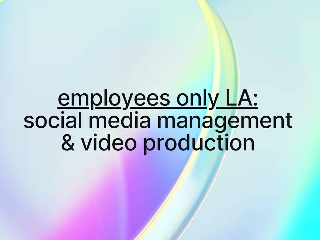 Cover image for Employees Only LA