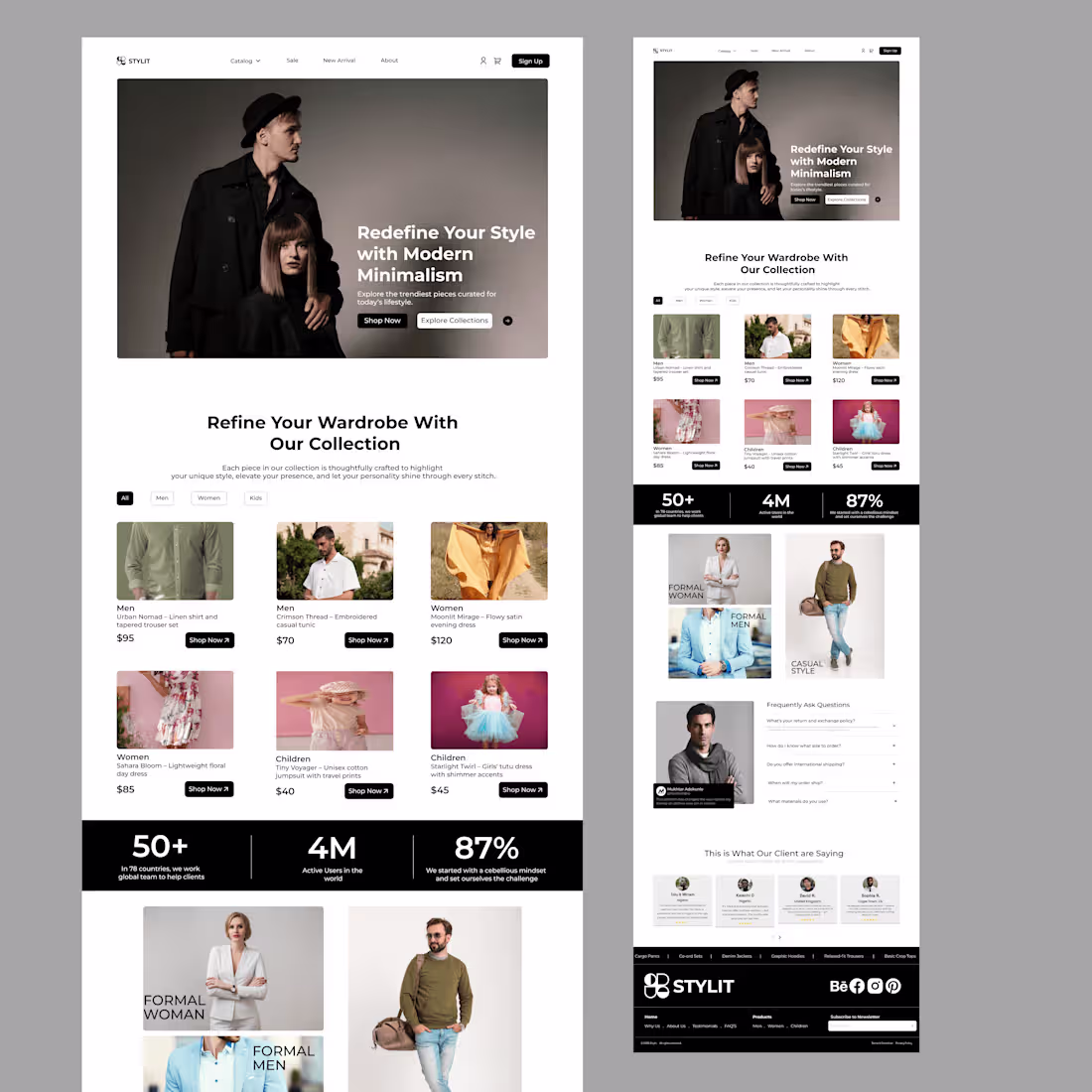 Cover image for Landing Page Design for STYLIT