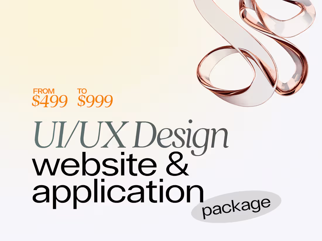 Cover image for UI/UX Design - Website & Application - 📦 package →