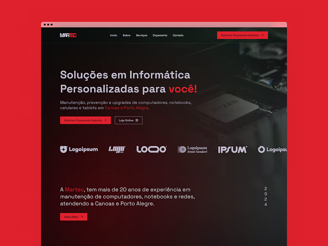 Cover image for MARTEC - Landing Page