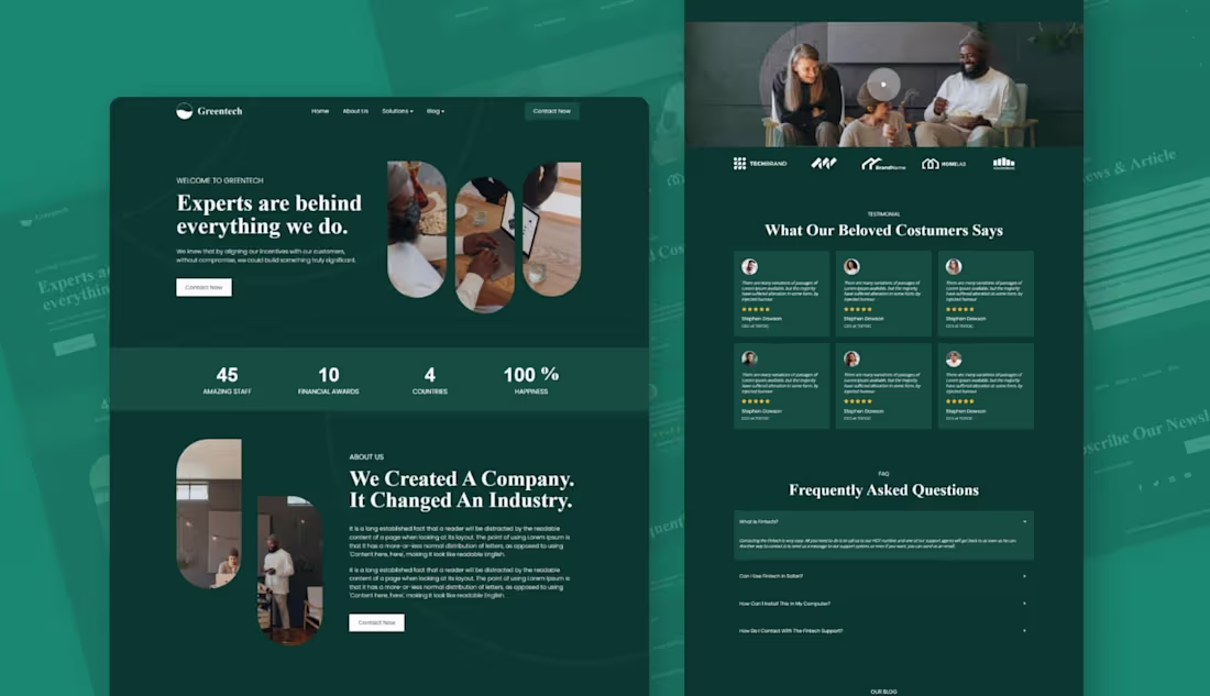 Cover image for This is a corporate website