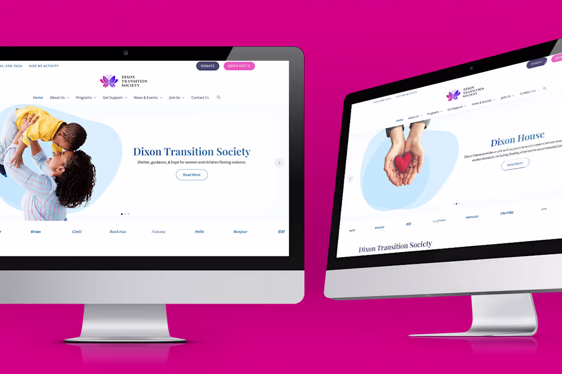 Cover image for Logo and web design for nonprofit organization