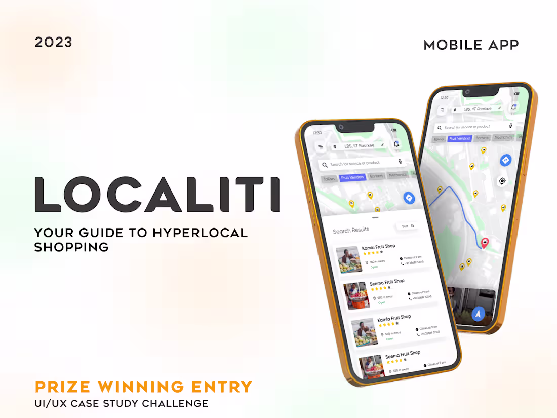 Cover image for Localiti App- UX/UI Case study