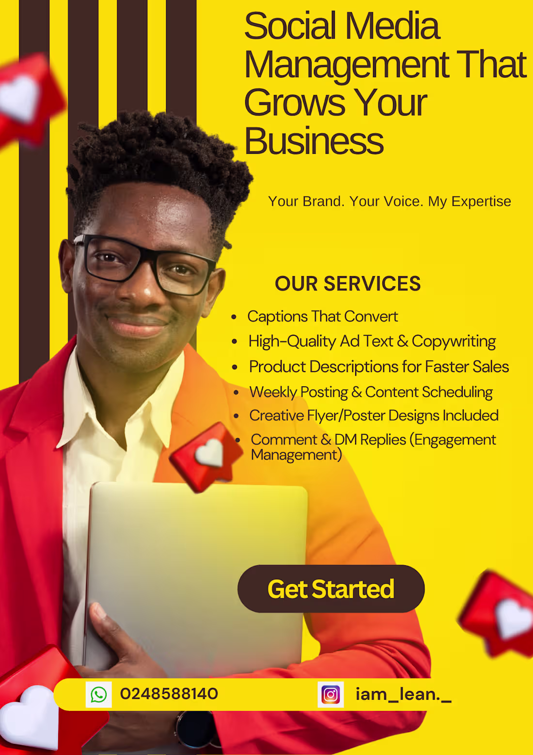 Cover image for Managed Instagram and TikTok accounts with a strategy focuse...