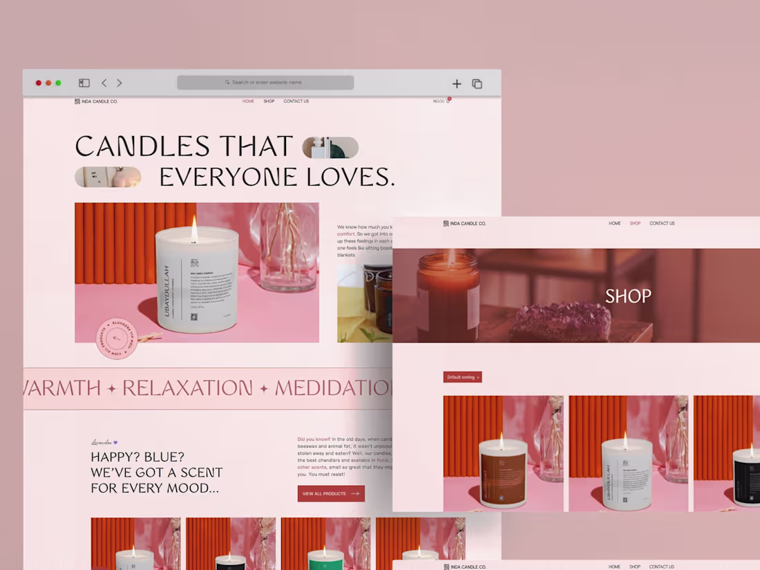 Cover image for INDA CANDLE CO.