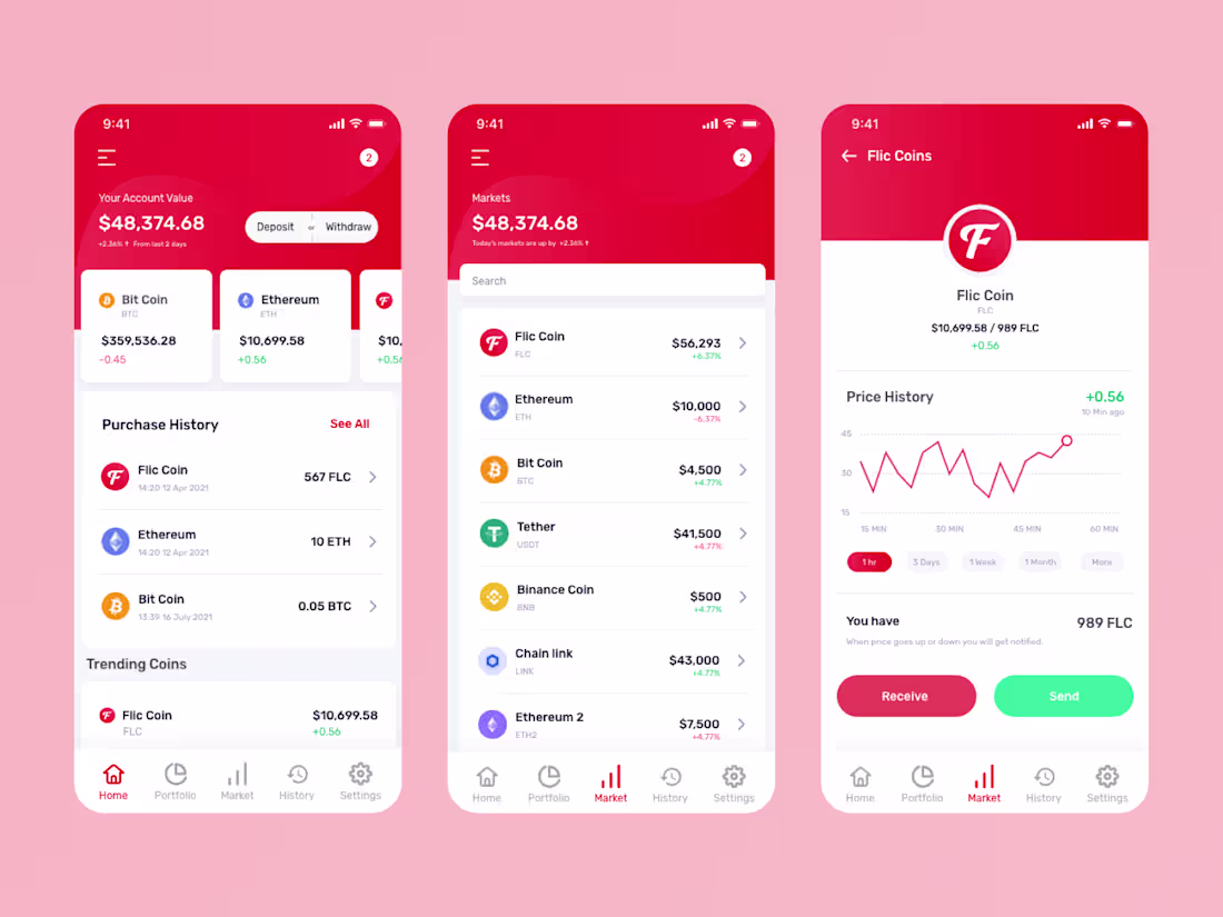 Cover image for Crypto Wallet - Mobile App